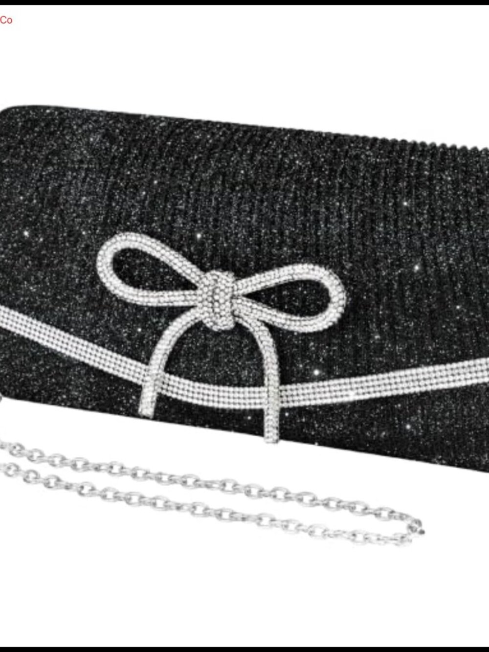 Rhinestone Bow Evening Bag Clutch Purse Formal Cocktail Prom